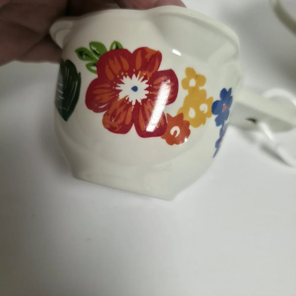 The Pioneer Woman Dazzling Dahlias Melamine Measuring Cups & 2 Cup Bowl Set
